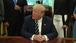 Trump defends chanters, talks Japan SKorea tension Instructional Video