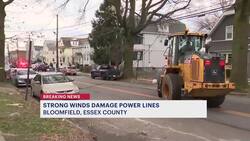 Strong winds knock down power lines in Bloomfield News Clip