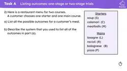 Checking listing possible outcomes Instructional Video