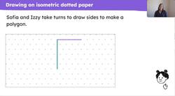 Draw polygons on isometric paper Instructional Video