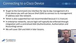Cisco CCNA 200-301: The Complete Guide to Getting Certified - Connecting to a Cisco Device over the Network Instructional Video