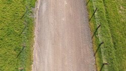 Drone aerials of farmland around Llandudno News Clip