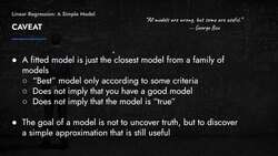 Data Science and Machine Learning with R - Linear Regression: A Simple Model Introduction Instructional Video