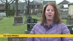 At least 12 tombstones were damaged at a Windsor, Ont., cemetery News Clip