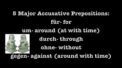 German Accusative Prepositions - Deutsch lernen Instructional Video