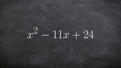 Learn how to factor a trinomial Instructional Video