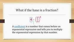 Exponents with a Fraction Base Instructional Video