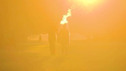 Sunset Walking Stockshots News Clip