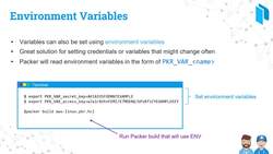 Automating Image Creation with HashiCorp Packer for DevOps - Using Environment Variables Instructional Video