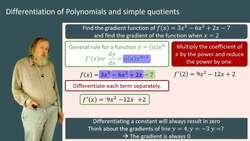 Differentiation of Polynomials and Simple Quotients Instructional Video