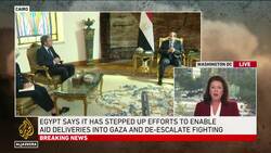 US Secretary of State Antony Blinken addresses the press at Cairo airport as he departs News Clip