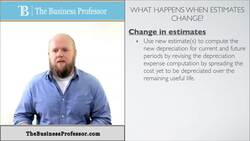 Change in Estimates - Long Term Depreciation - Accounting Instructional Video