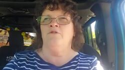 #TheMoment a giant inflatable duck blew across a Michigan road News Clip