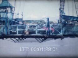 Bridge Lift - Newport Wales Stock Footage