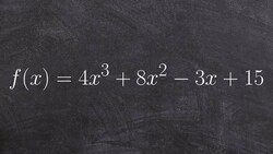 Determine the possible rational zeros using rational zero test Instructional Video