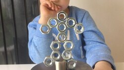 Building a Magnetic Sculpture Using Nuts Instructional Video