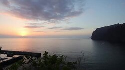 Los Gigantes - Tenerife, sunset time lapse video Stock Footage
