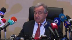 UN chief on virus, climate change, SSudan News Clip