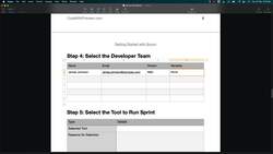 Getting Started with Scrum - Demo: Selecting the Development Team Instructional Video