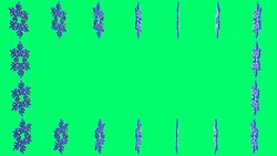 Blue snowflake rotates with empty space for contents Stock Footage