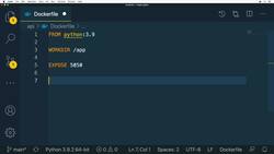 The Complete Practical Docker Guide - Creating Dockerfile for the Python API Service Instructional Video