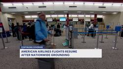 Heavy travel day starts with brief grounding of all American Airlines flights News Clip