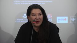 Artist Marina Abramovic returns home with retrospective exhibit News Clip