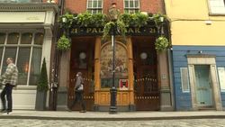 CLEAN : Streets abandoned and pubs shuttered on St Patricks Day in Dublin News Clip