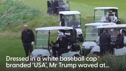 Trump plays golf as supporters urge him ‘don’t trust Starmer’ News Clip