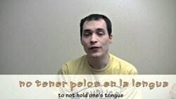 How to say "to not hold/bite one's tongue" in Spanish (Día 22) Instructional Video
