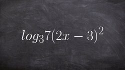 Expanding logarithmic expressions Instructional Video