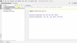 The Complete Python Course - 4 Coding Examples - Statistics Module Functions Instructional Video