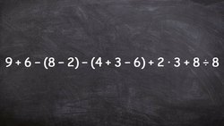Evaluating a numeric expression by applying the order of operations Instructional Video