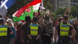 CLEAN : Djokovic saga: Anti-vaccine and immigration rights protesters gather News Clip