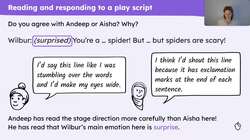 Reading and performing a script based on 'The Iron Man' Instructional Video