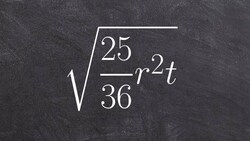 How do you simplify the root of rational terms with variables Instructional Video