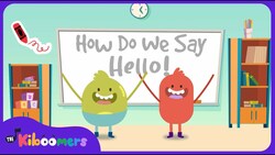 How Do We Say Hello | The Kiboomers | Kids Songs | Hello Song | Kindergarten | Baby Songs Instructional Video