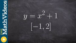 Find the max and min from a quadratic on a closed interval Instructional Video
