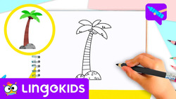 How to draw a Palm Tree Instructional Video