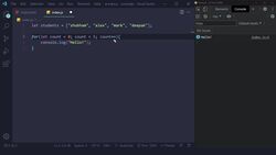 JavaScript Masterclass - Zero to Job-Ready with Hands-On Projects - For Loop / 019 Instructional Video