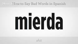 How to Say Bad Words in Spanish Instructional Video