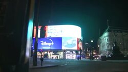 Deserted Piccadilly Circus during coronavirus pandemic News Clip
