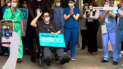 Greenwich COVID survivor completes NYC Marathon in honor of doctors and nurses who saved him News Clip