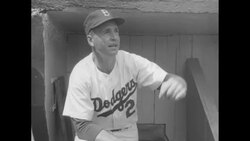 Brooklyn Dodgers play first home game of 1954 against Pittsburgh Pirates, win 7-4 News Clip