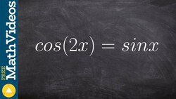 Using the double angle formula for sine to solve the trigonometric function Instructional Video