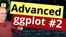Advanced ggplot #2 - create beautiful plots and graphs using R programming. Instructional Video