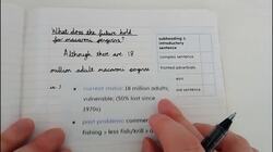 Writing the conclusion of a non-chronological report about a penguin Instructional Video