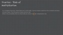 Statistics & Mathematics for Data Science and Data Analytics - Practice: Rule of Multiplication Instructional Video
