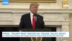 After China Deal, Trump Says EU Trade Deal May Be His Next Priority News Clip