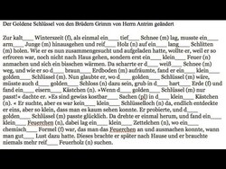 Adjective Endings Practice with Der Goldene Schlüssel by the Brothers Grimm - Deutsch lernen Instructional Video